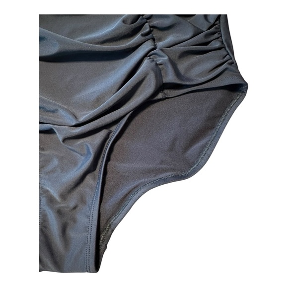 Shapermint High Waisted Bathing Suit Bottoms NWT Sz 2XL Ruched Black Flattering - Picture 9 of 10